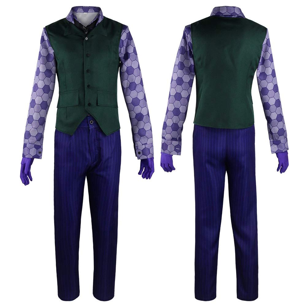 Movie The Dark Knight Batman Joker Cosplay Costume Outfits Halloween Carnival Suit