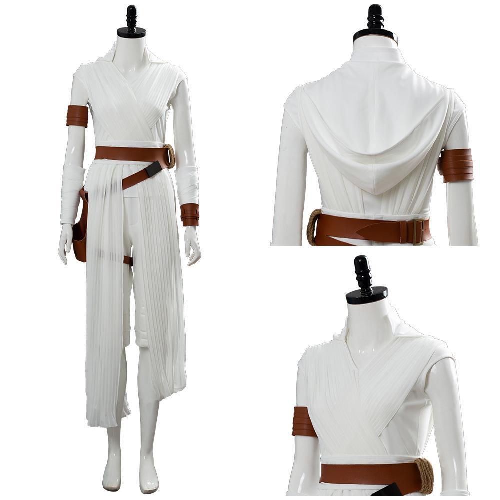 Star Wars 9 The Rise of Skywalker Rey Cosplay Costume Outfits Halloween Carnival Suit