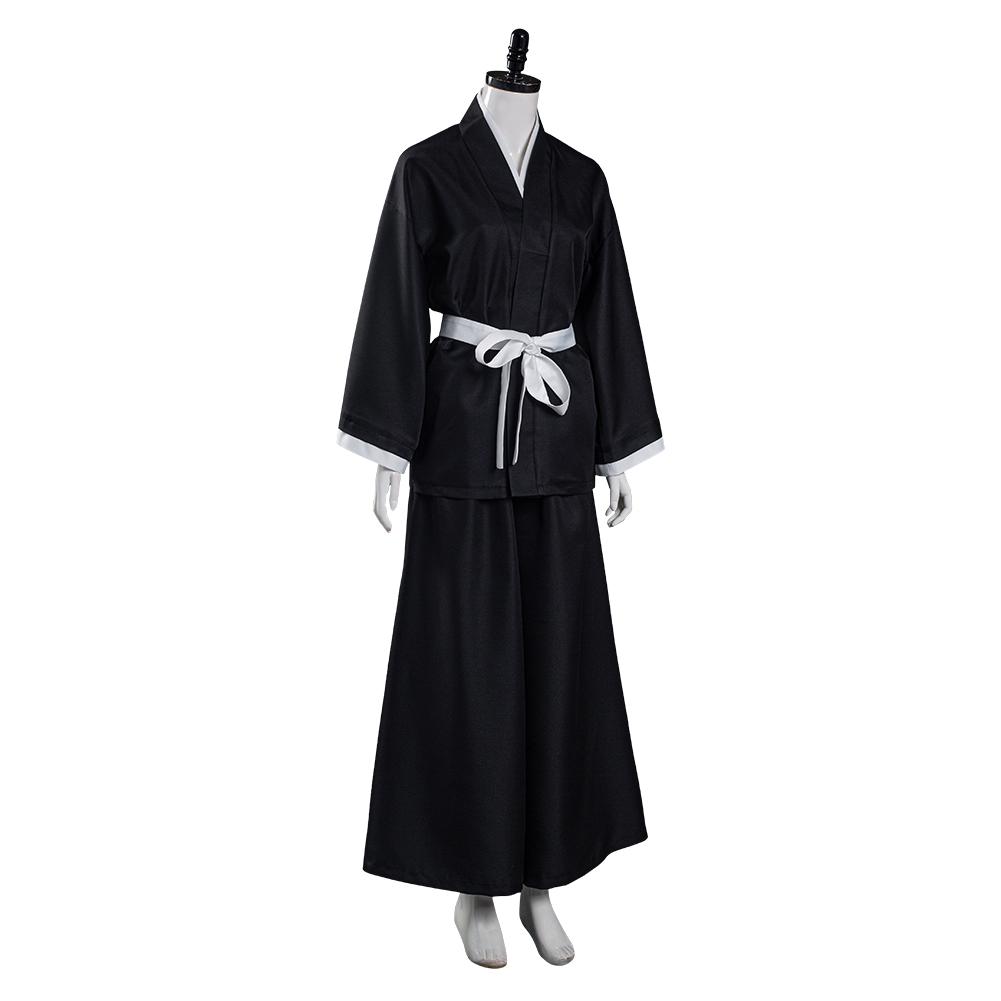Bleach Kuchiki Rukia Japanese Kimono Outfits Cosplay Costume Halloween Carnival Suit