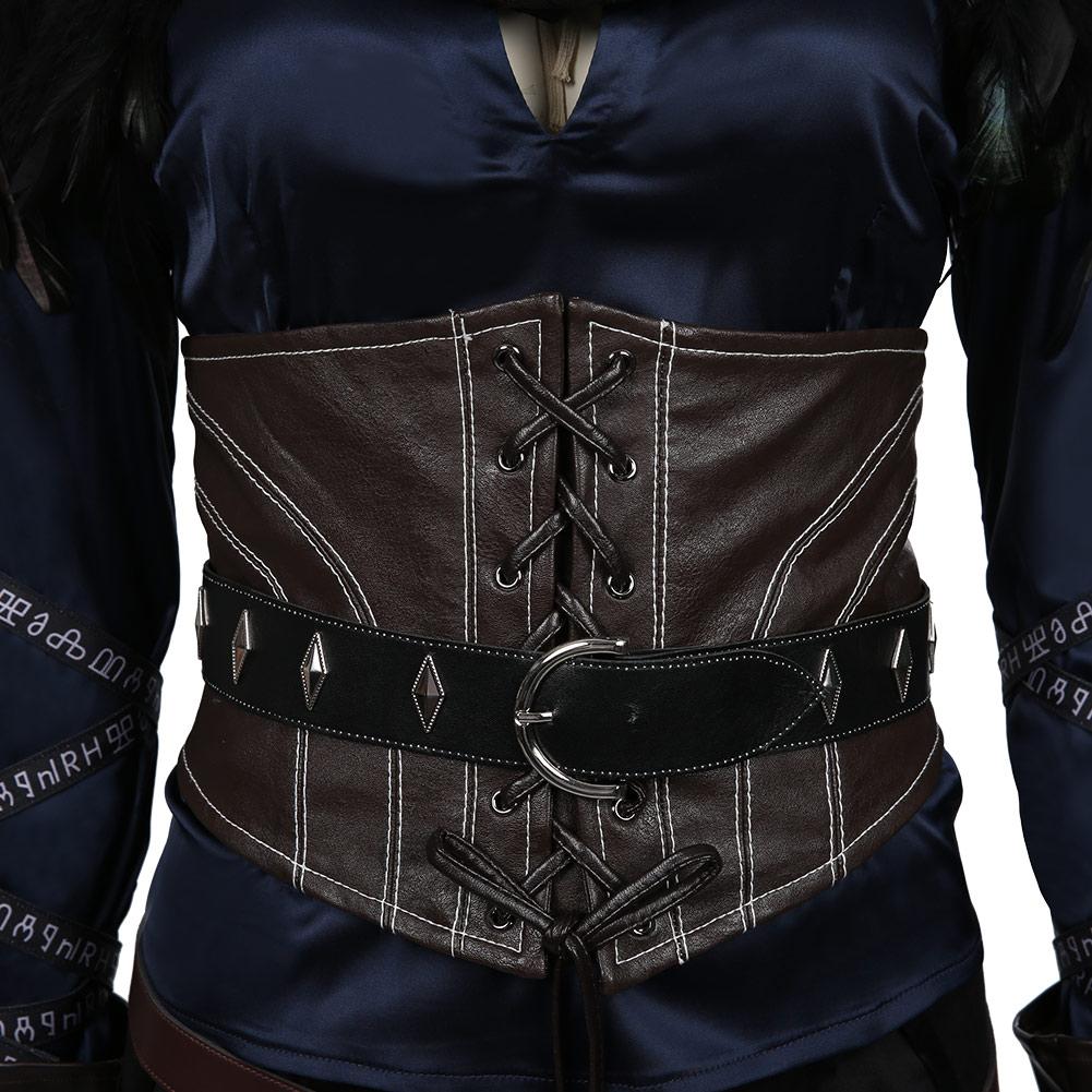The Witcher 3: Wild Hunt-Yennefer Top Skirt Outfits Cosplay Costume Halloween Carnival Suit