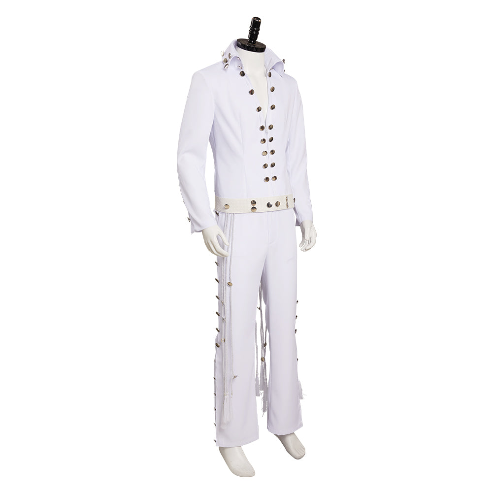 Movie Elvis Aron Presley Cosplay Costume Festival Christmas Carnival Party Outfit