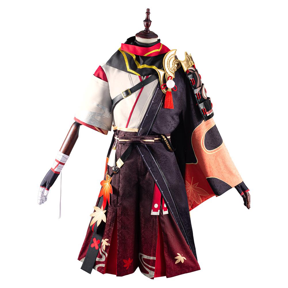 Game Genshin Impact Kazuha Cosplay Costume Festival Party Outfit 
