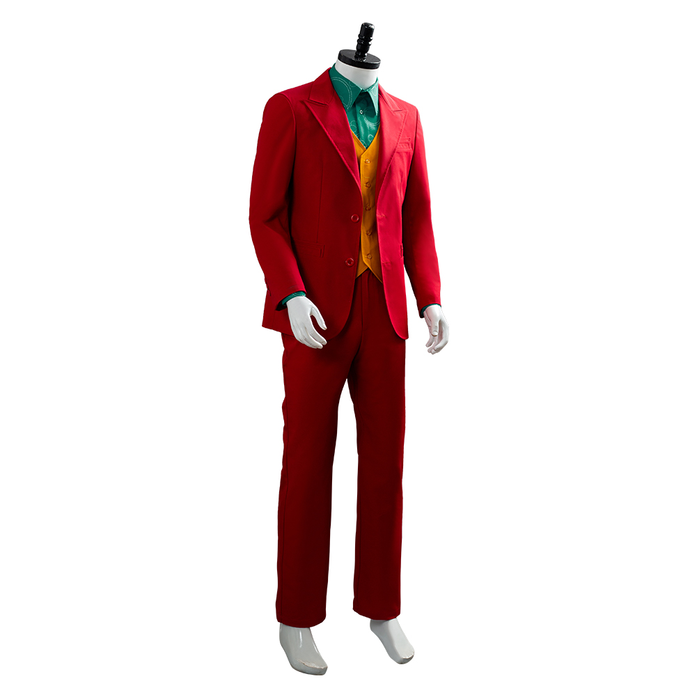 Movie Joker 2019 Joaquin Phoenix Arthur Fleck Cosplay Costume Festival Party Outfit