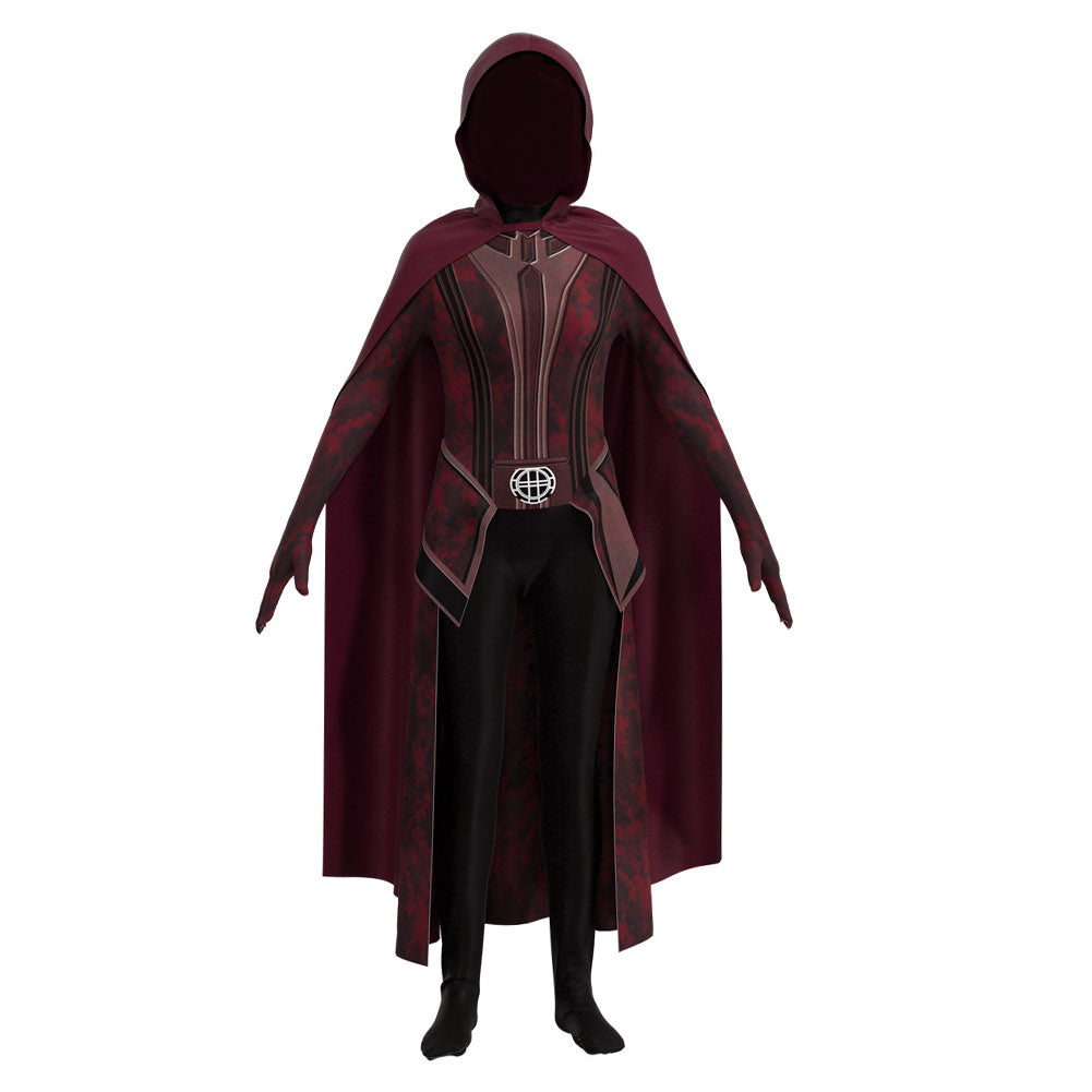 Movie Doctor Strange 2 Kids Scarlet Witch Cosplay Costume Festival Christmas Carnival Party Outfit