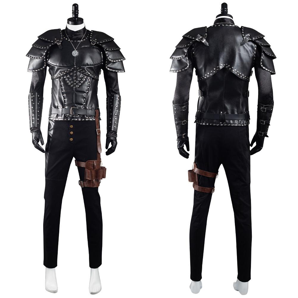The Witcher Geralt of Rivia Outfit Cosplay Costume Halloween Carnival Suit