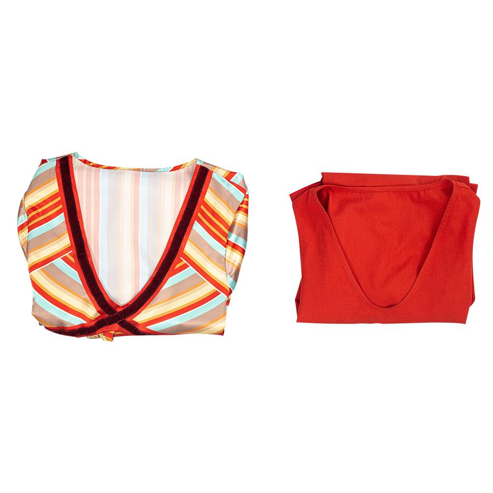 TV Wandavision Scarlet Witch Pregnancy Cosplay Costume Halloween Carnival Suit