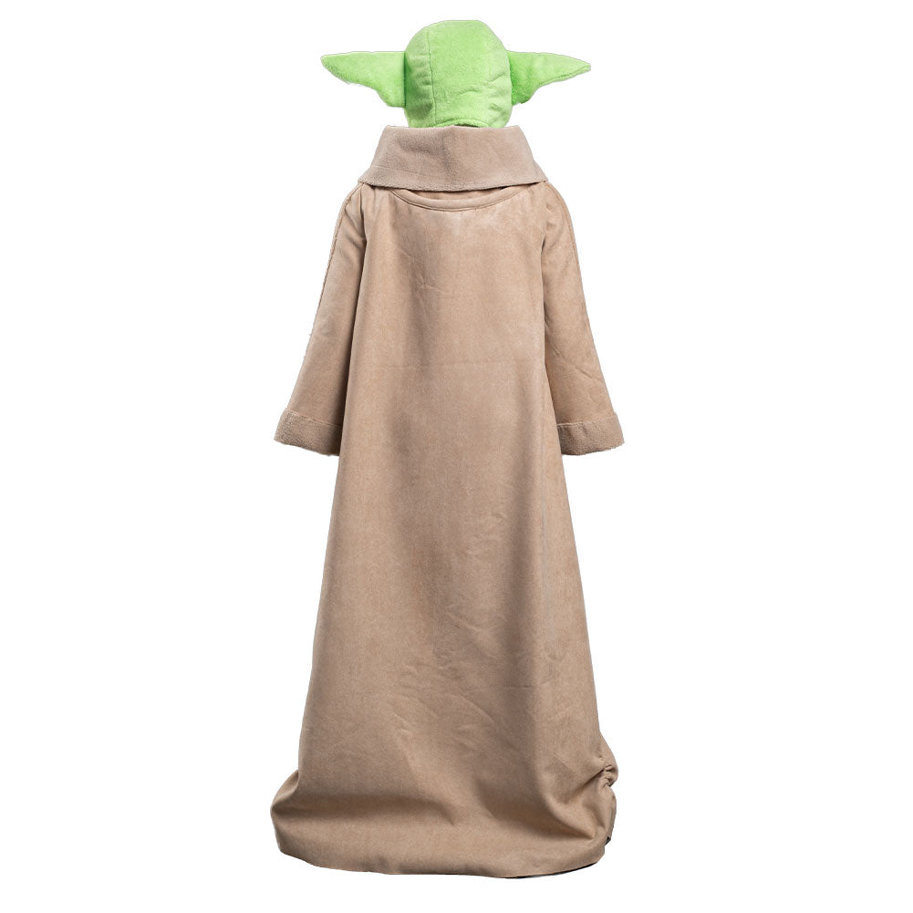 TV The Mandalorian -Baby Yoda Robe Hat Outfits Halloween Carnival Suit Cosplay Costume For Kids