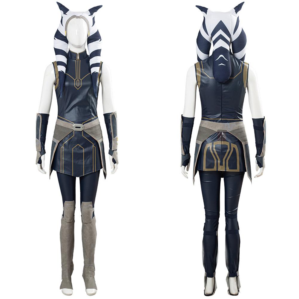 TV Star Wars: Clone Wars Season 7 Ahsoka Tano Outfits Cosplay Costume Halloween Carnival Suit