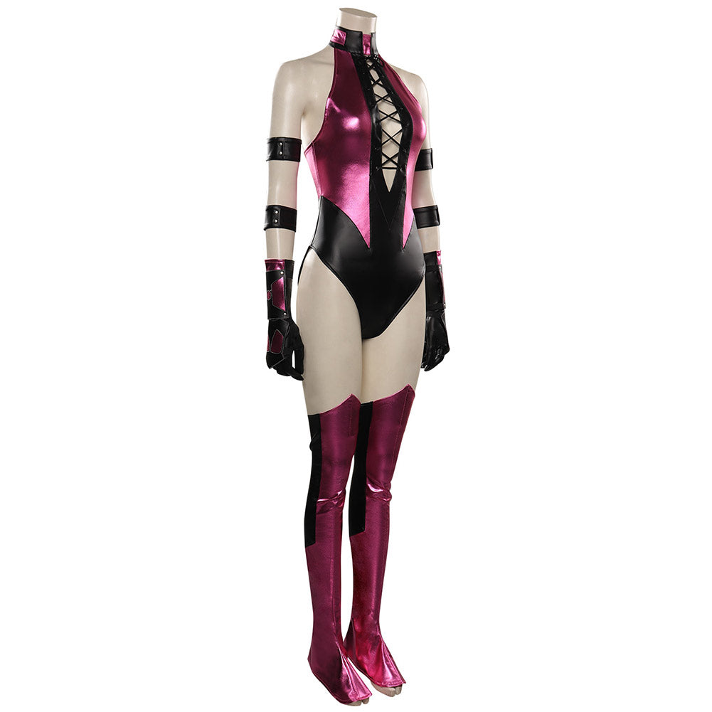 Game Mortal Kombat Mileena Cosplay Costume Festival Party Outfit