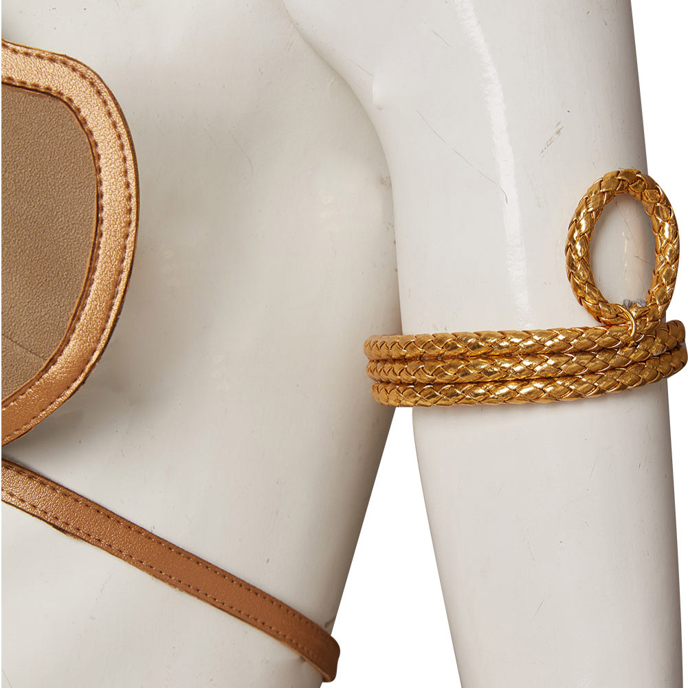 Movie Star Wars: Return of the Jedi Slave Leia Metal Cosplay Costume Bikini Halloween Carnival Suit