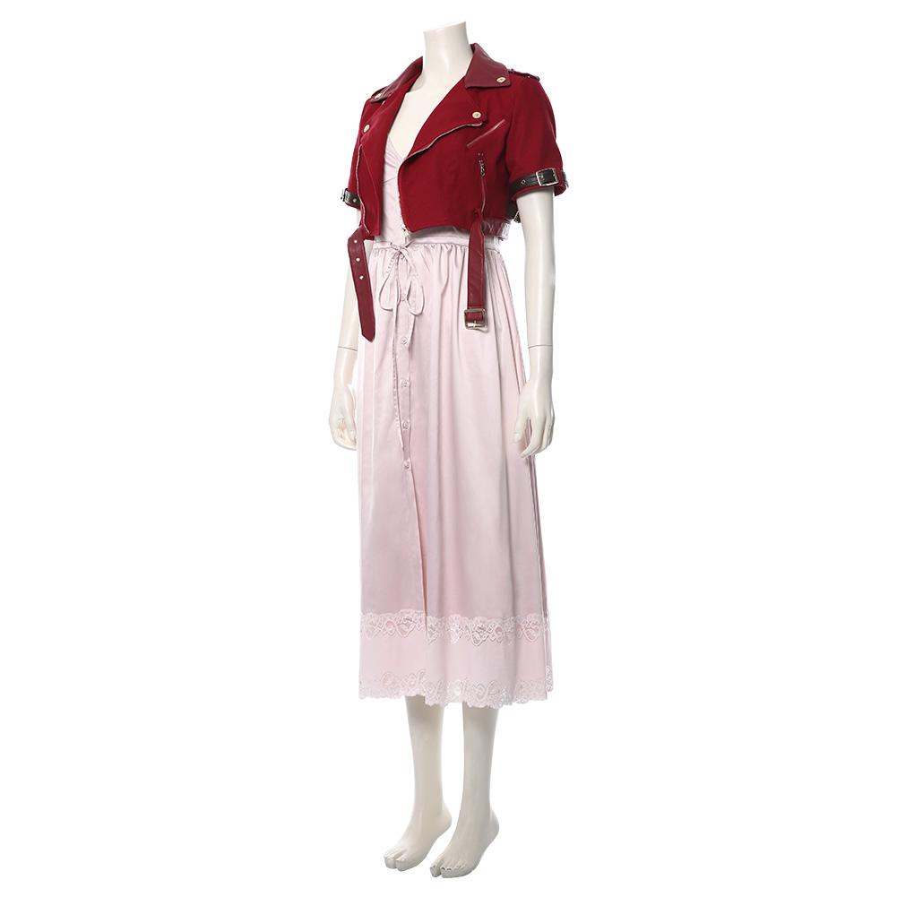 Game Final Fantasy VII Remake Aerith Gainsborough Outfits Halloween Carnival Suit Cosplay Costume