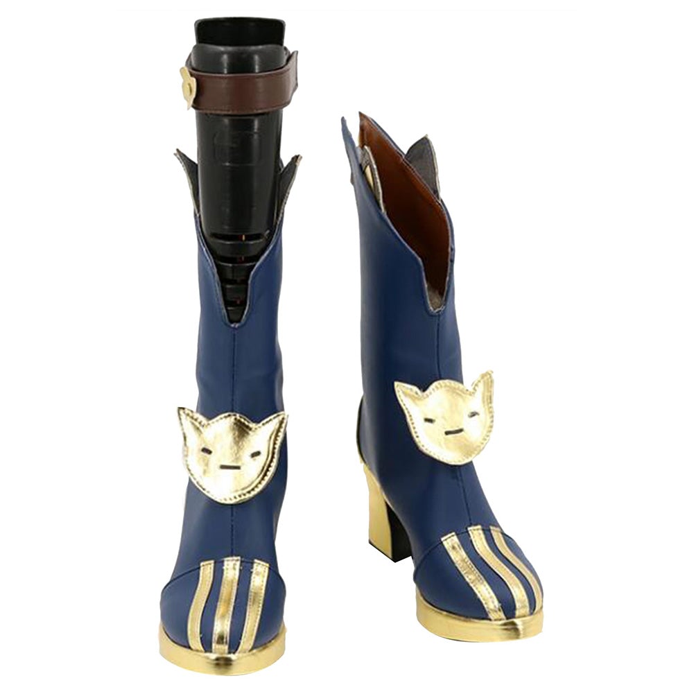 Game Genshin Impact Diona Cosplay Christmas Boots Shoes Custom Made Halloween Carnival