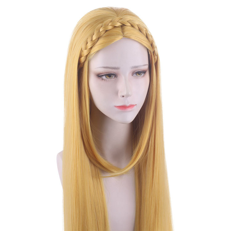Game The Legend of Zelda Princess Zelda Cosplay Wig Heat Resistant Synthetic Hair Carnival Halloween Party Props