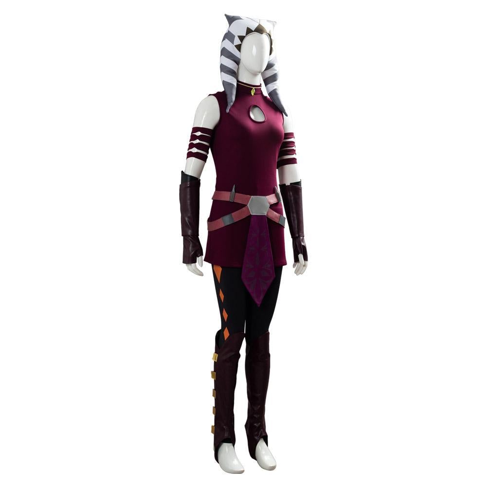 TV Star Wars: The Clone Wars Ahsoka Tano Cosplay Costume Festival Christmas Carnival Party Outfit 