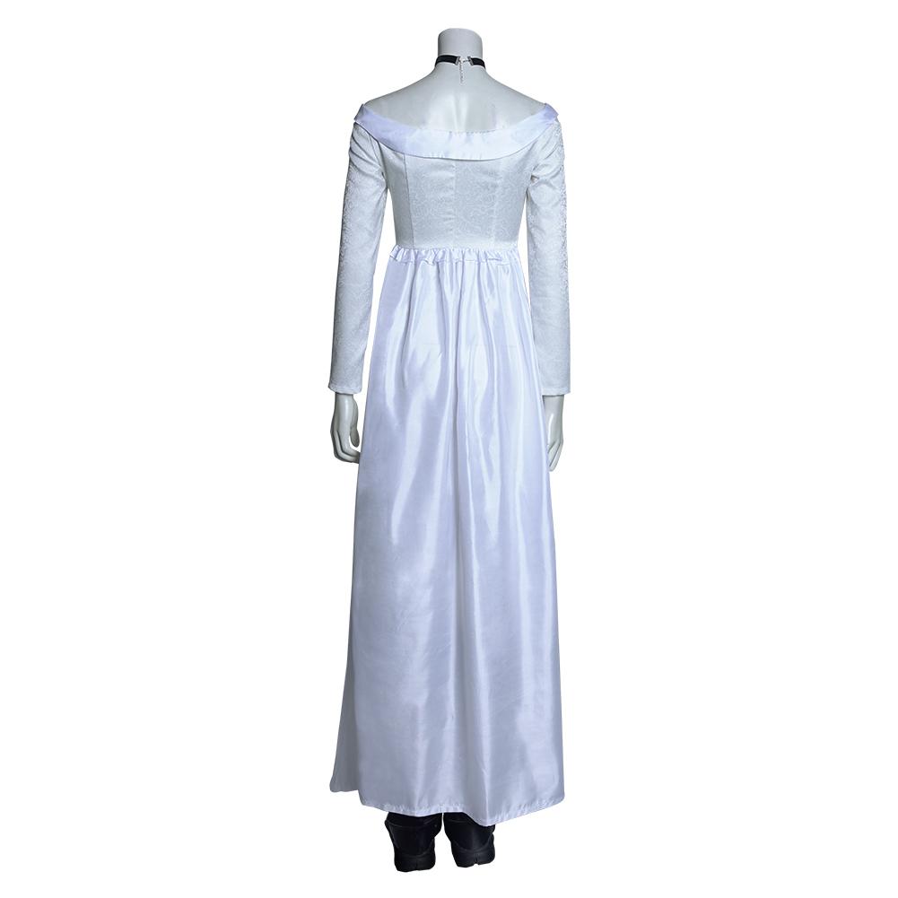 Bride of Chucky Tiffany Long Dress Outfit Cosplay Costume Halloween Carnival Suit