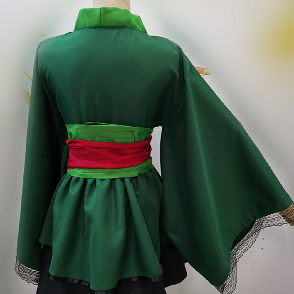 Anime One Piece Roronoa Zoro Kimono Cosplay Costume Festival Party Outfit