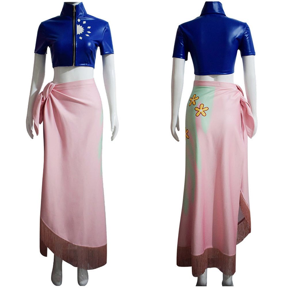 Anime One Piece Nico Robin Cosplay Costume Skirt Dress Festival Outfit