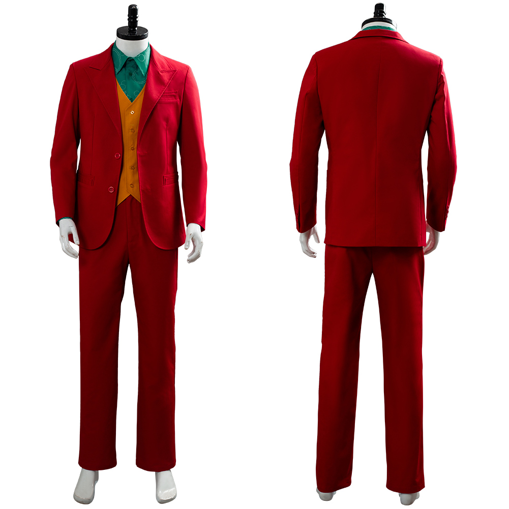 Movie Joker 2019 Joaquin Phoenix Arthur Fleck Cosplay Costume Festival Party Outfit