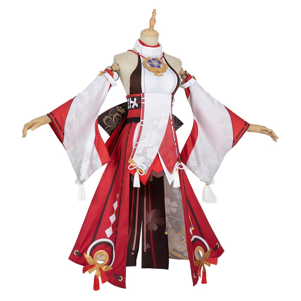 Game Genshin Impact - Yae Miko Cosplay Costume Skirt Dress Festival Carnival Christmas 
