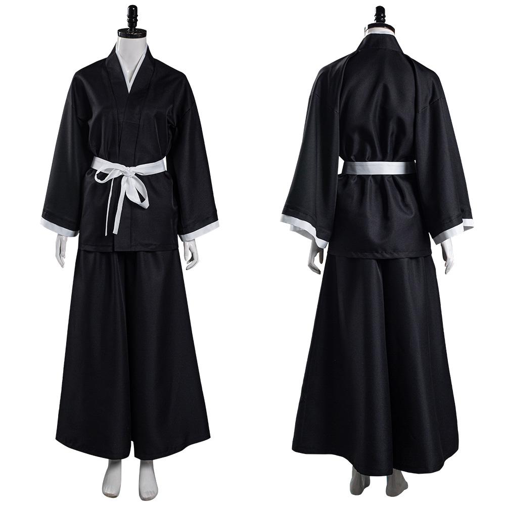 Bleach Kuchiki Rukia Japanese Kimono Outfits Cosplay Costume Halloween Carnival Suit
