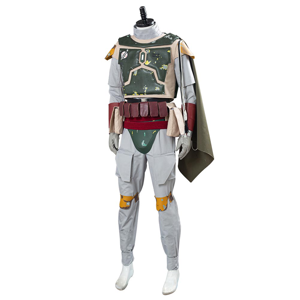 Movie Star Wars The Book of Boba Fett Halloween Carnival Suit Cosplay Costume