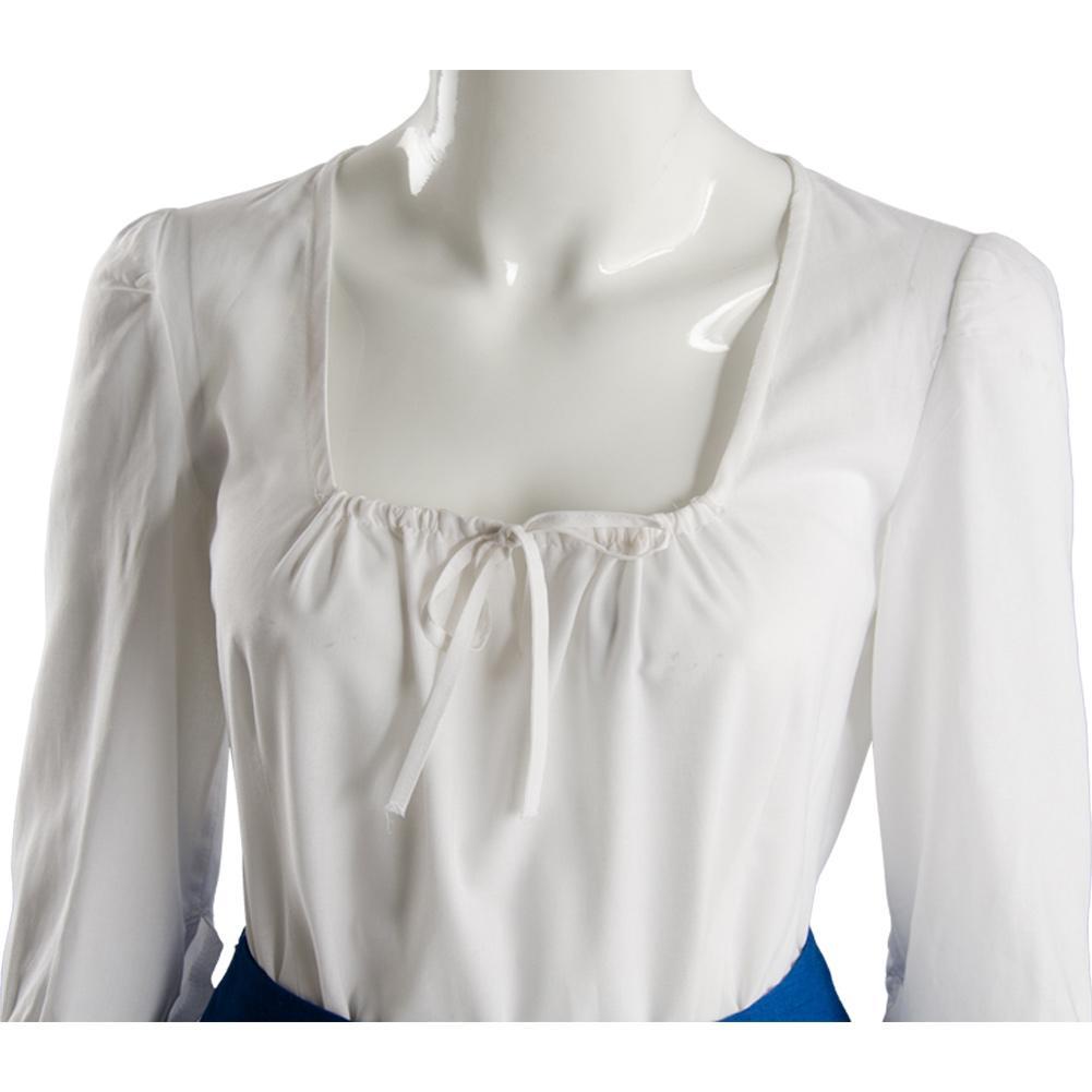 Beauty and the Beast 2017 Film Belle Emma Watson Maid Dress Cosplay Costume Outfits Halloween Carnival Party Suit