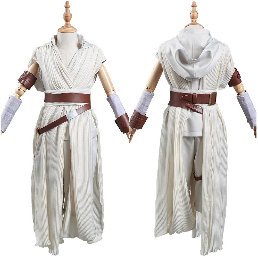 Movie Rey Kids Children Outfits Cosplay Costume Halloween Carnival Suit