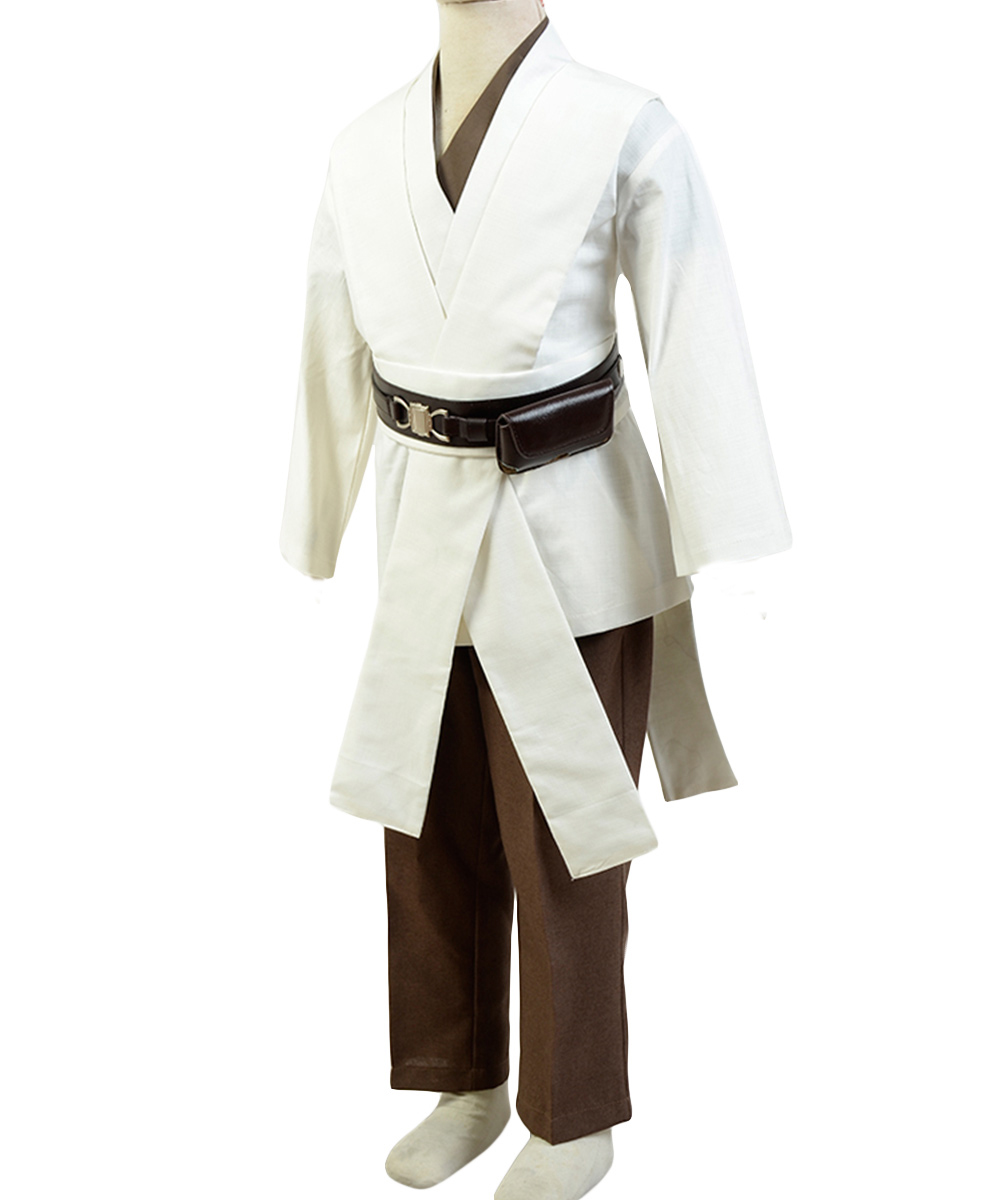 TV Star Wars Obi-Wan Kenobi Kids Cosplay Costume Halloween Suit Child Version