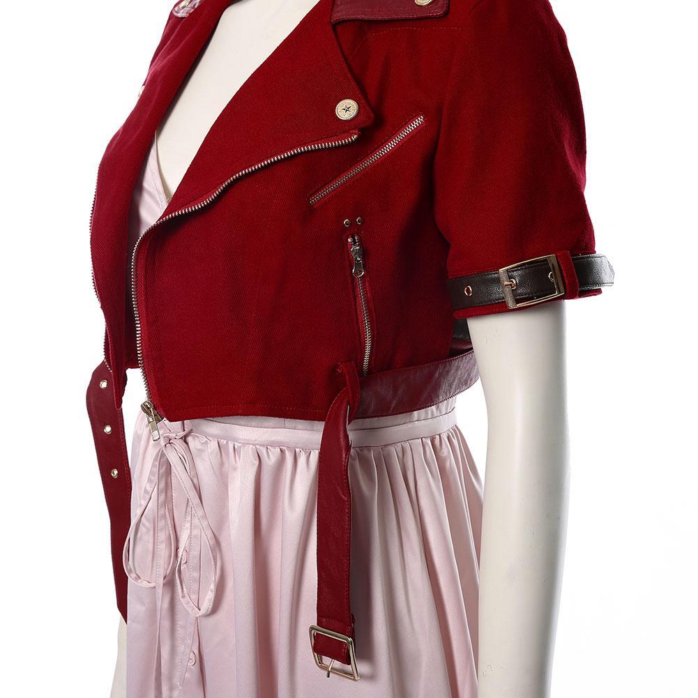 Game Final Fantasy VII Remake Aerith Gainsborough Outfits Halloween Carnival Suit Cosplay Costume