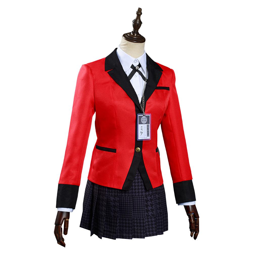 Kakegurui: Compulsive Gambler Jabami Yumeko/Meari Saotome Uniform Skirt Outfits Cosplay Costume Halloween Carnival Suit