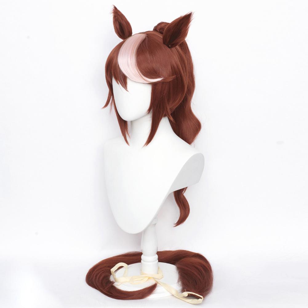 Anime Pretty Derby Tokai Teio Cosplay Wig Heat Resistant Synthetic Hair Carnival Halloween Party