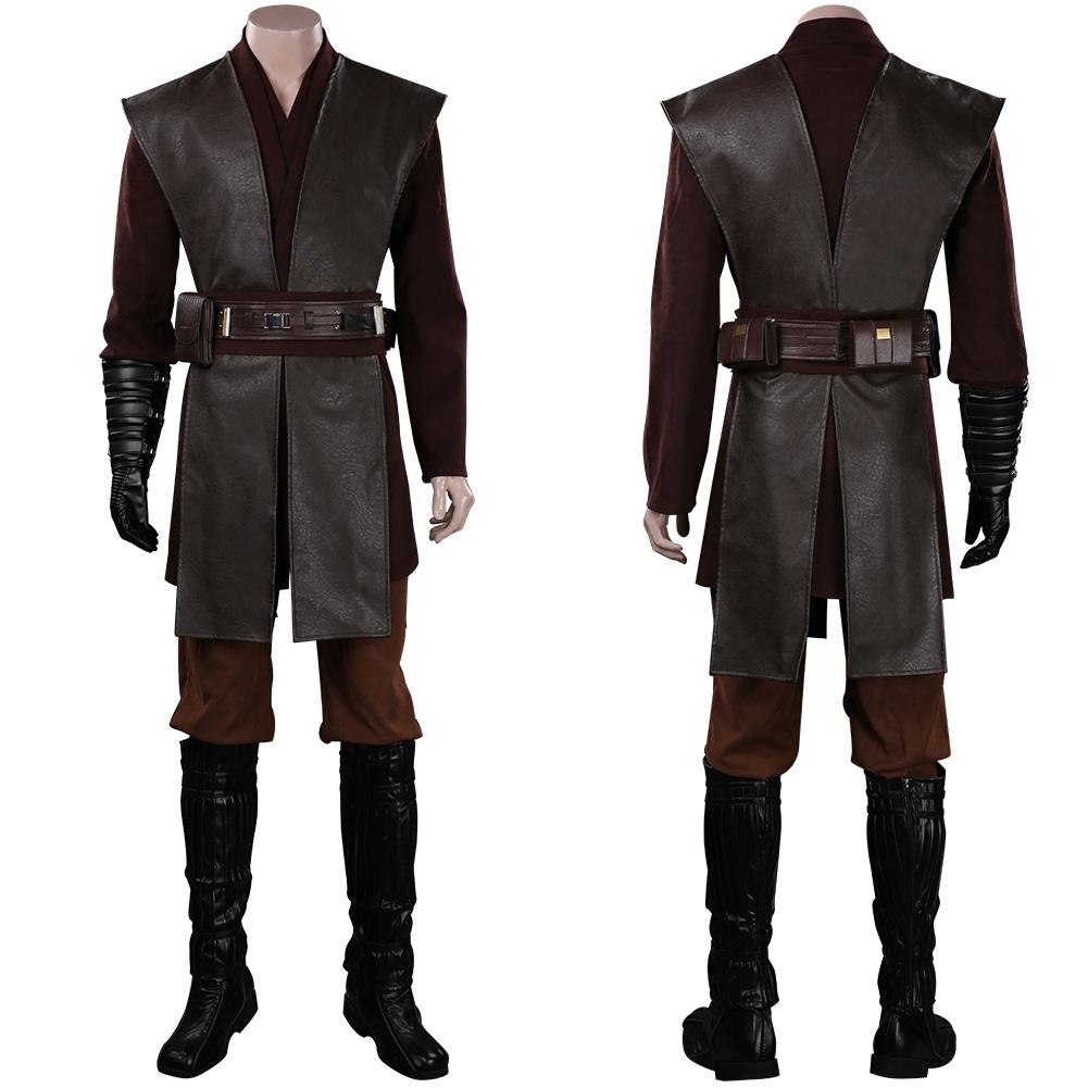 Star Wars Anakin Skywalker Outfits Cosplay Costume Halloween Carnival Suit