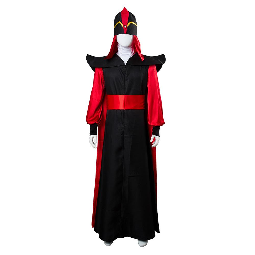 Aladdin Jafar Villain Cosplay Costume Outfits Halloween Carnival Party Suit