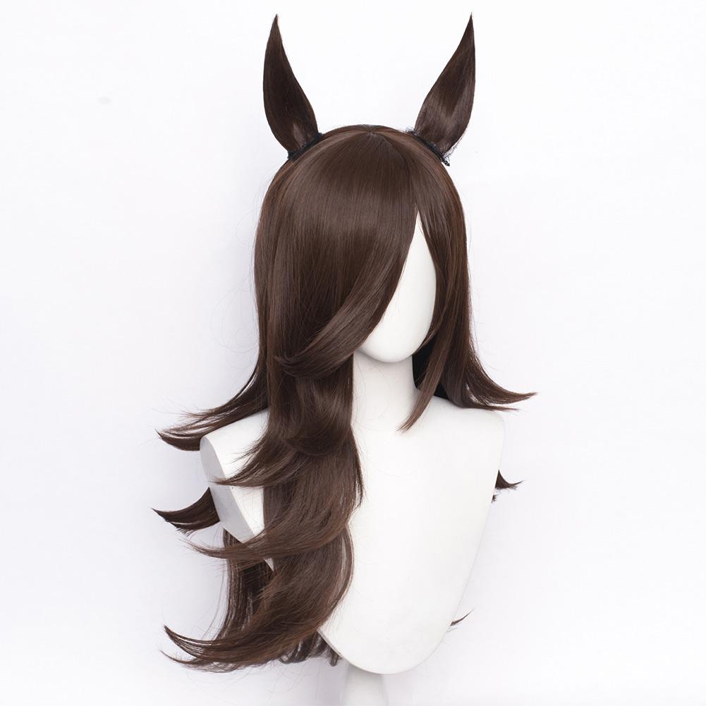 Anime Pretty Derby Rice Shower Cosplay Wig Heat Resistant Synthetic Hair Carnival Halloween Party