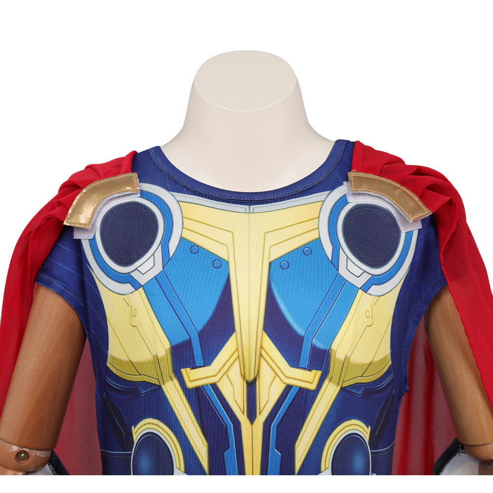 Movie Thor: Love and Thunder Kids Cosplay Costume Festival Party Outfit