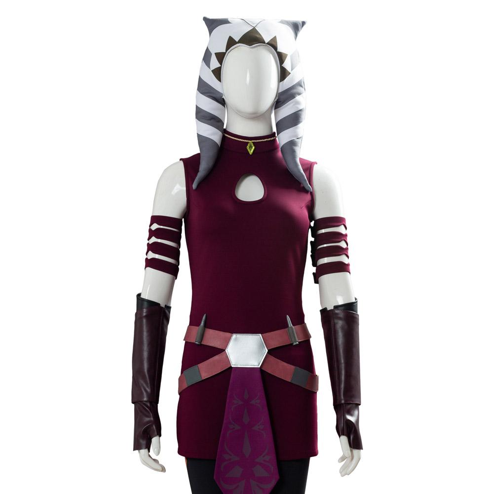TV Star Wars: The Clone Wars Ahsoka Tano Cosplay Costume Festival Christmas Carnival Party Outfit 