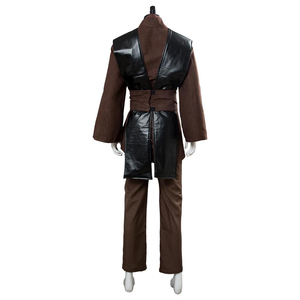 Movie Star Wars Anakin Brown Outfits Halloween Carnival Suit Cosplay Costume