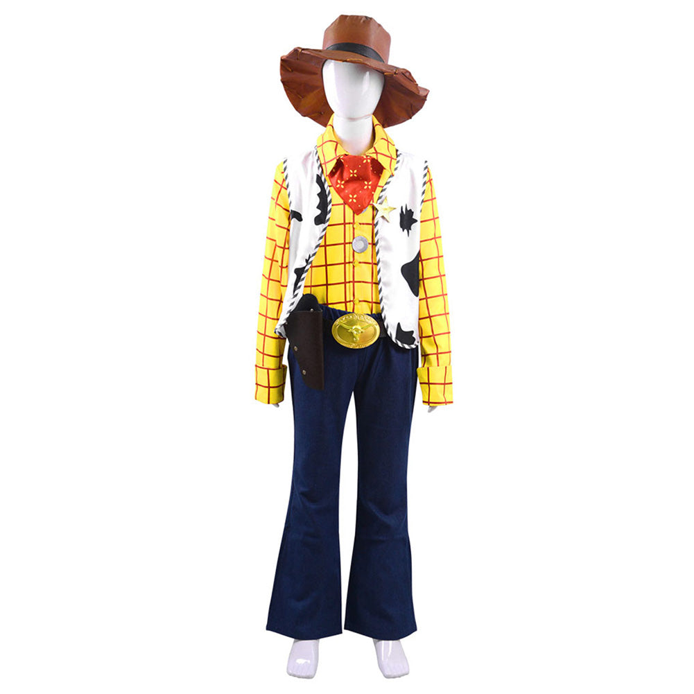 Anime Toy Story Woody Kids Cosplay Costume Outfit Set Festival Party