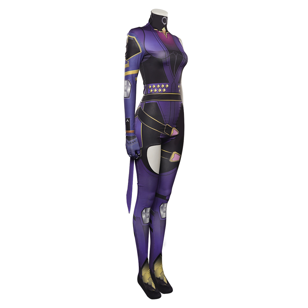 Game Valorant Reyna Cosplay Costume Jumpsuit Outfits Halloween Carnival Suit