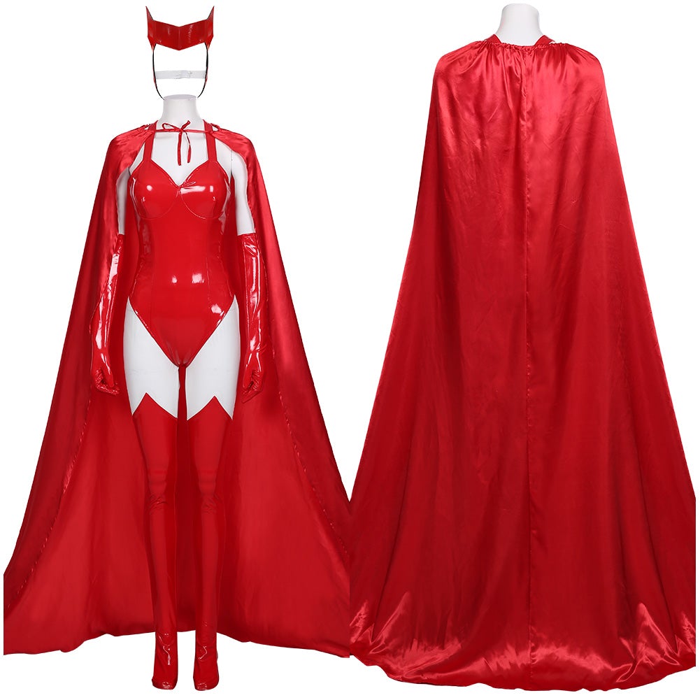 TV WandaVision- Scarlet Witch Wanda Maximoff Cosplay Costume Festival Christmas Carnival Party Outfit Suit Sexy