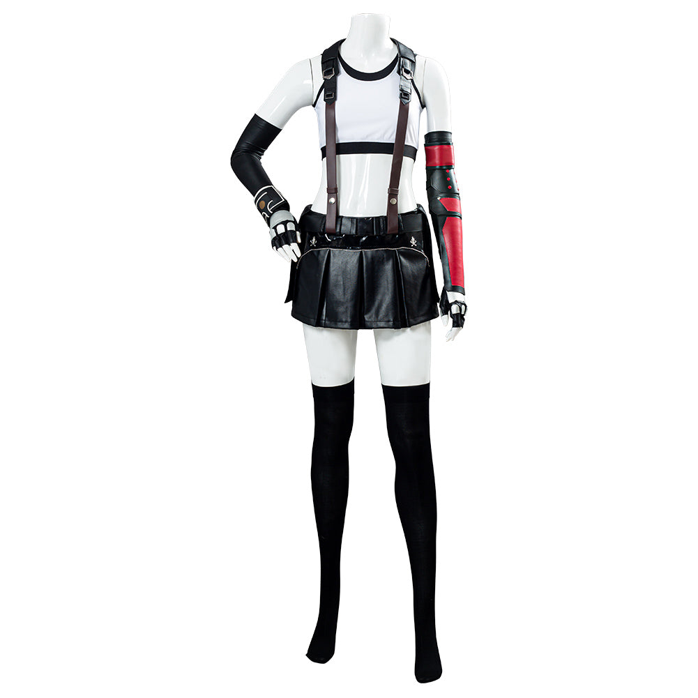 Game Final Fantasy VII Remake Tifa Lockhart Outfit Cosplay Costume