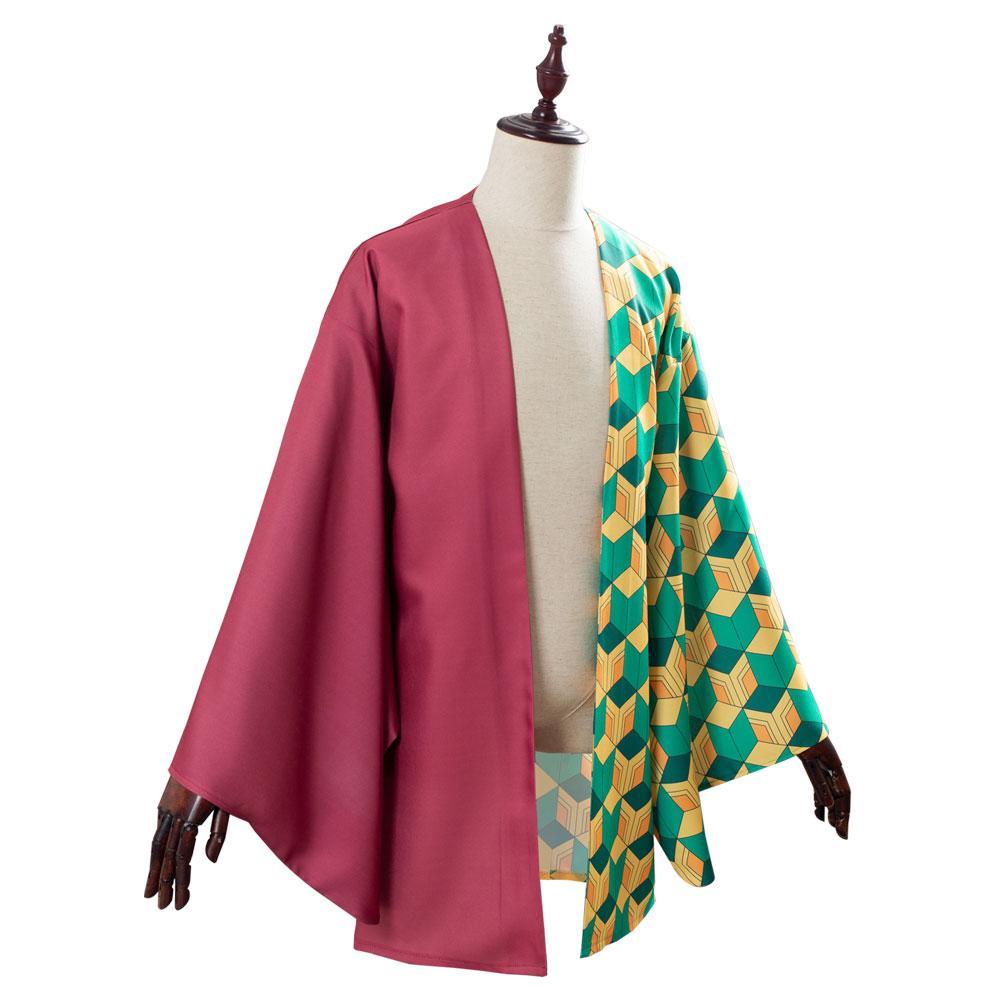 Anime Demon Slayer: Kimetsu no Yaiba Tomioka Giyuu Kimono Cloak Outfits Halloween Carnival Suit Cosplay Costume