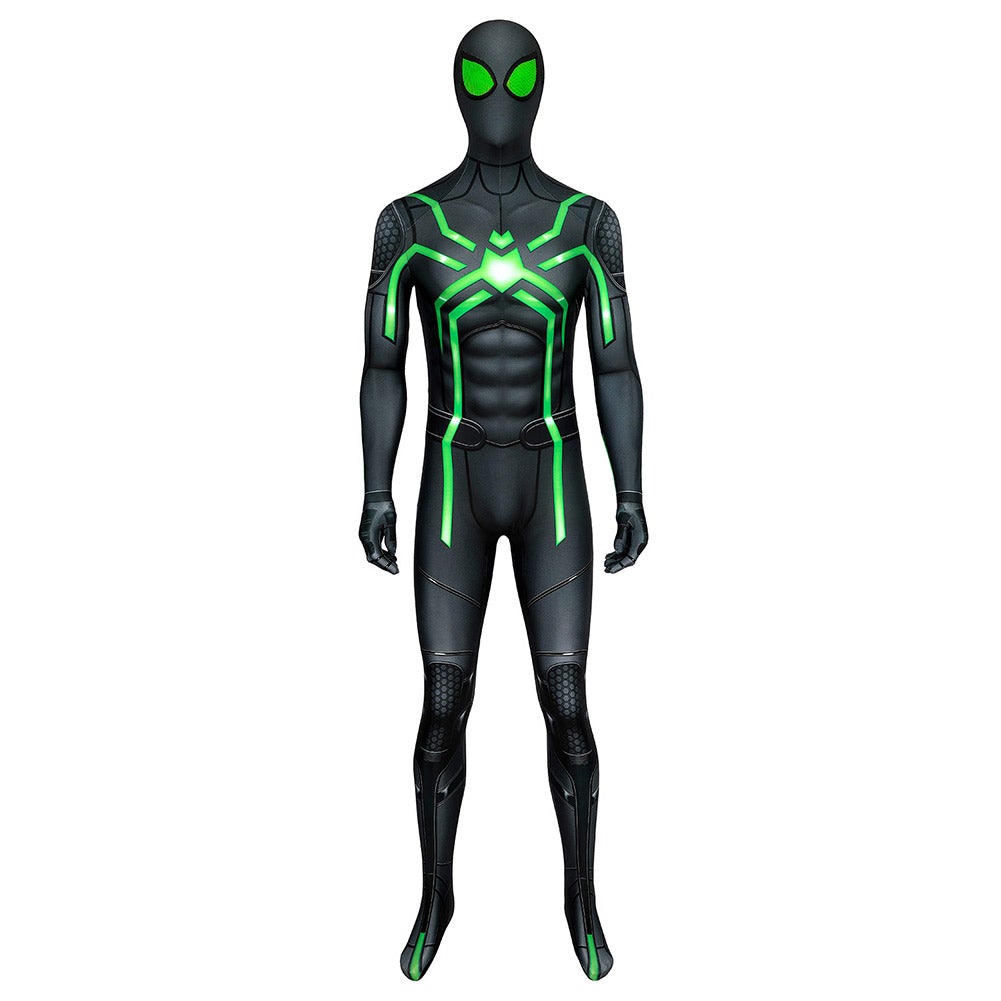 Game PS4 Spider Man Peter Parker Jumpsuit Cosplay Costume Outfit Festival Christmas Carnival Party