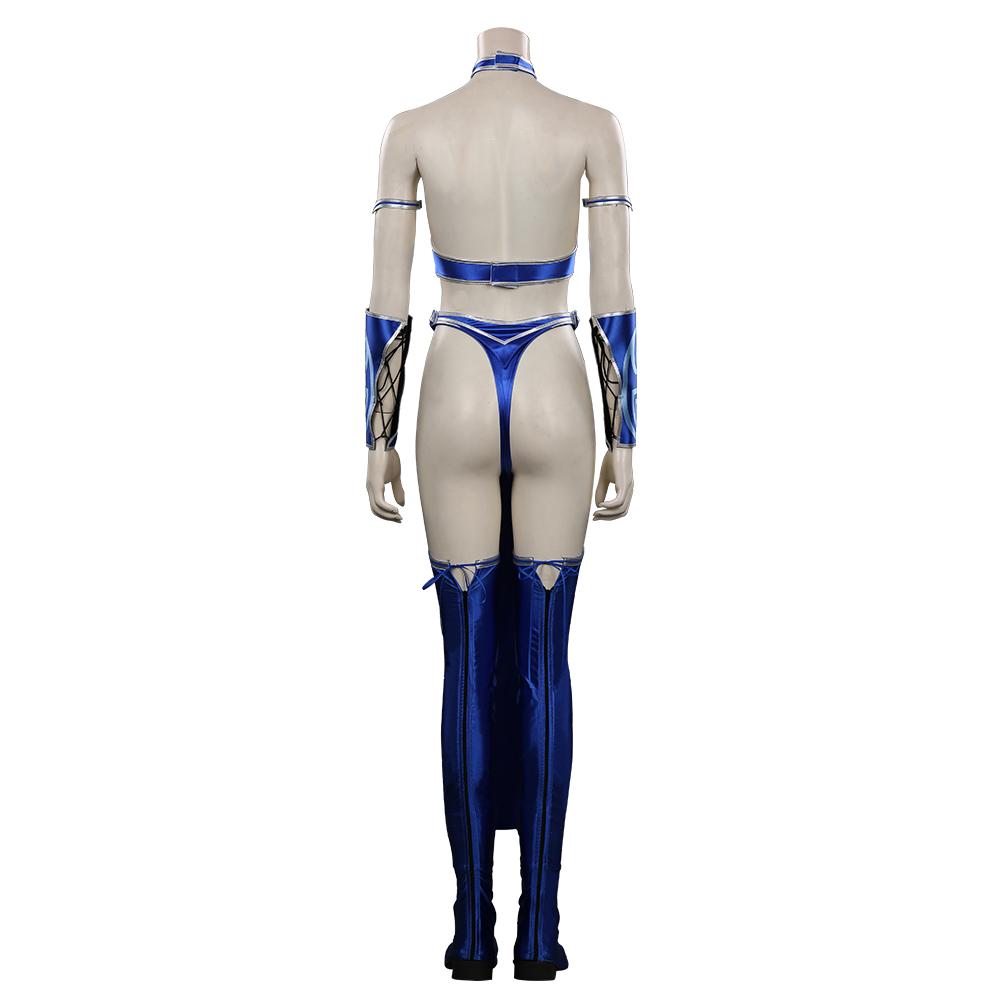 Game Mortal Kombat Kitana Outfits Halloween Carnival Suit Cosplay Costume