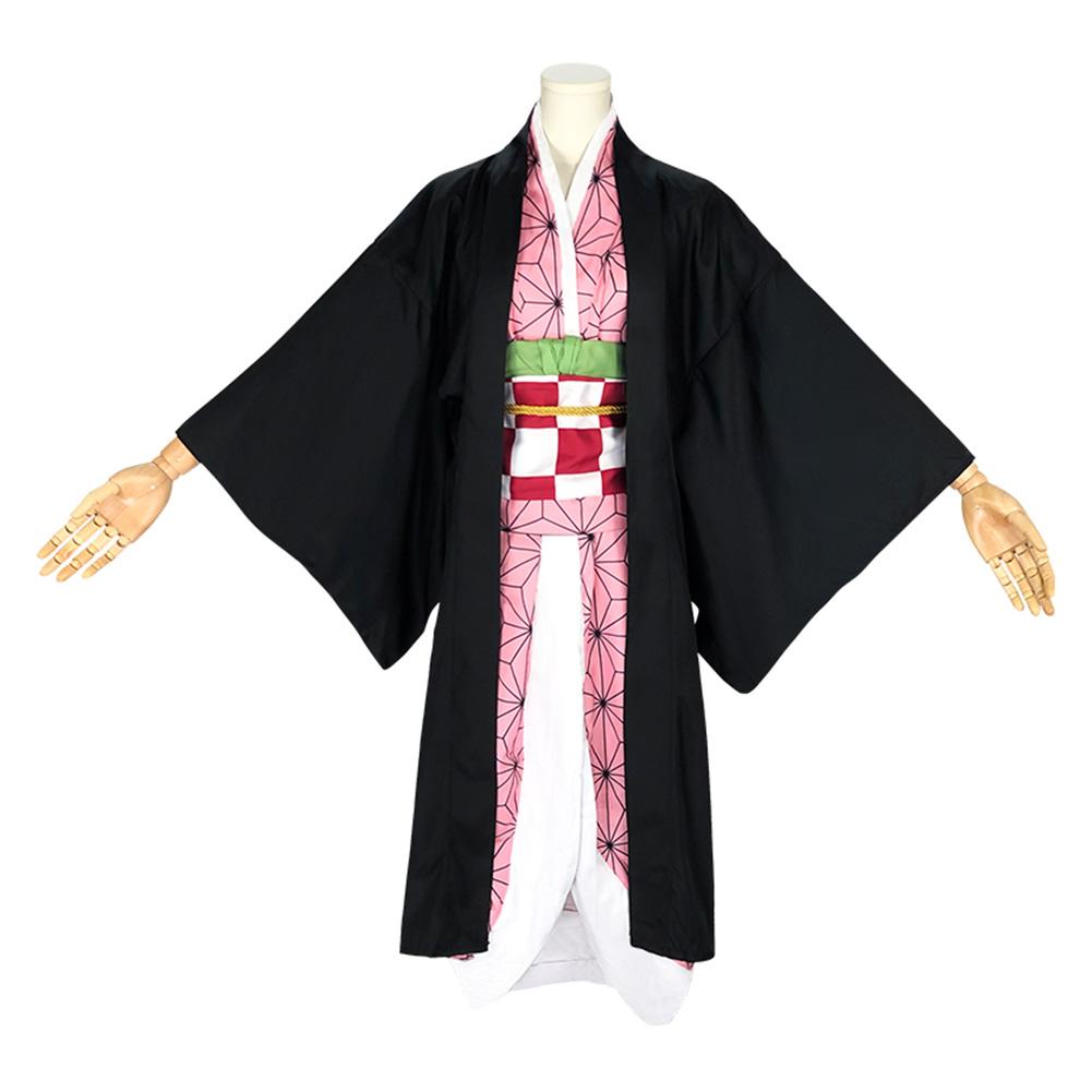 Kimetsu no Yaiba Kamado Nezuko Adult Kimono Outfits Halloween Carnival Suit Cosplay Costume