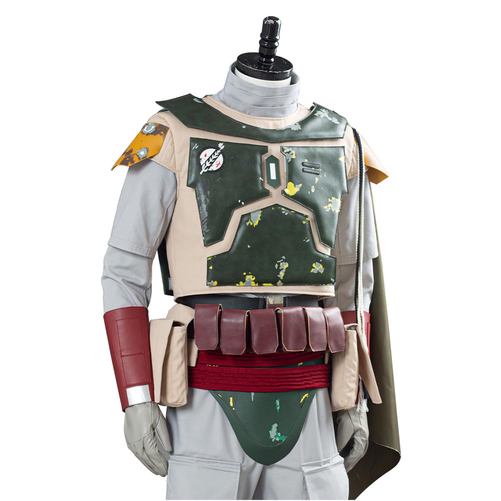Movie Star Wars The Book of Boba Fett Halloween Carnival Suit Cosplay Costume