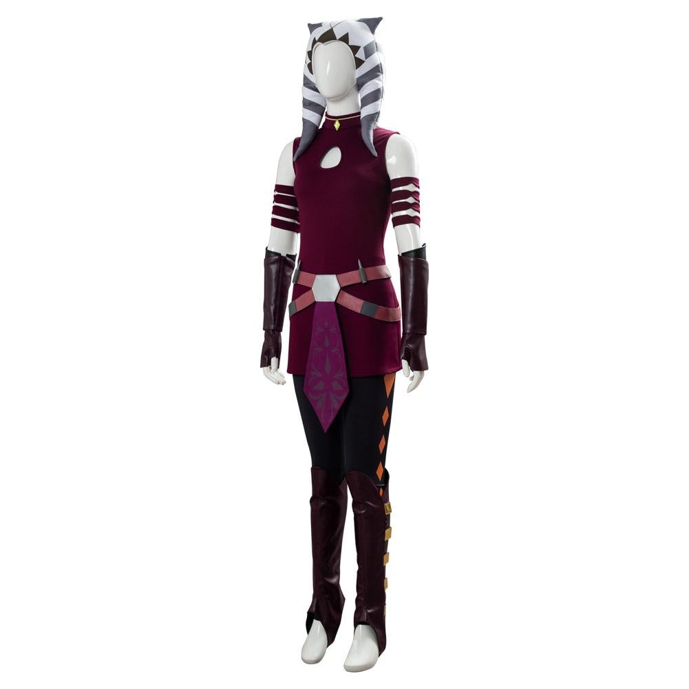 TV Star Wars: The Clone Wars Ahsoka Tano Cosplay Costume Festival Christmas Carnival Party Outfit 
