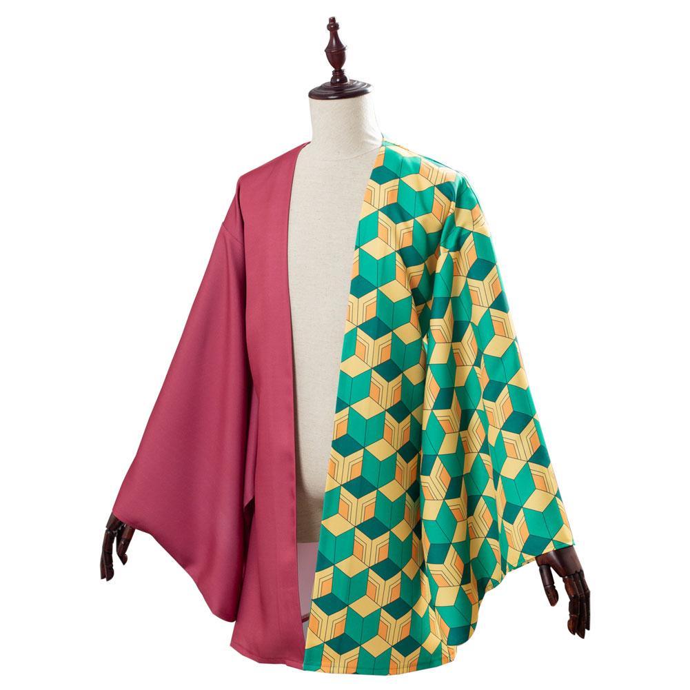 Anime Demon Slayer: Kimetsu no Yaiba Tomioka Giyuu Kimono Cloak Outfits Halloween Carnival Suit Cosplay Costume