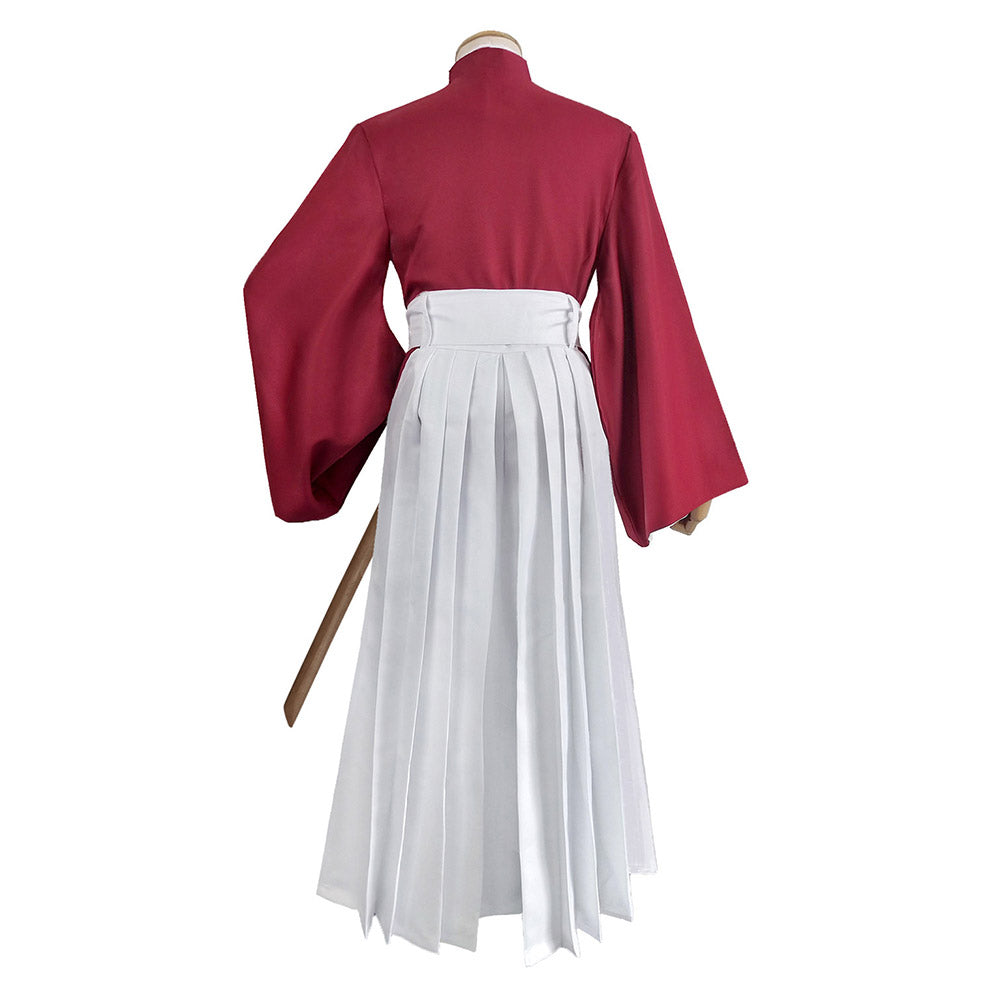 Movie Rurouni Kenshin Himura Kenshin Kimono Cosplay Costume Festival Party Outfit