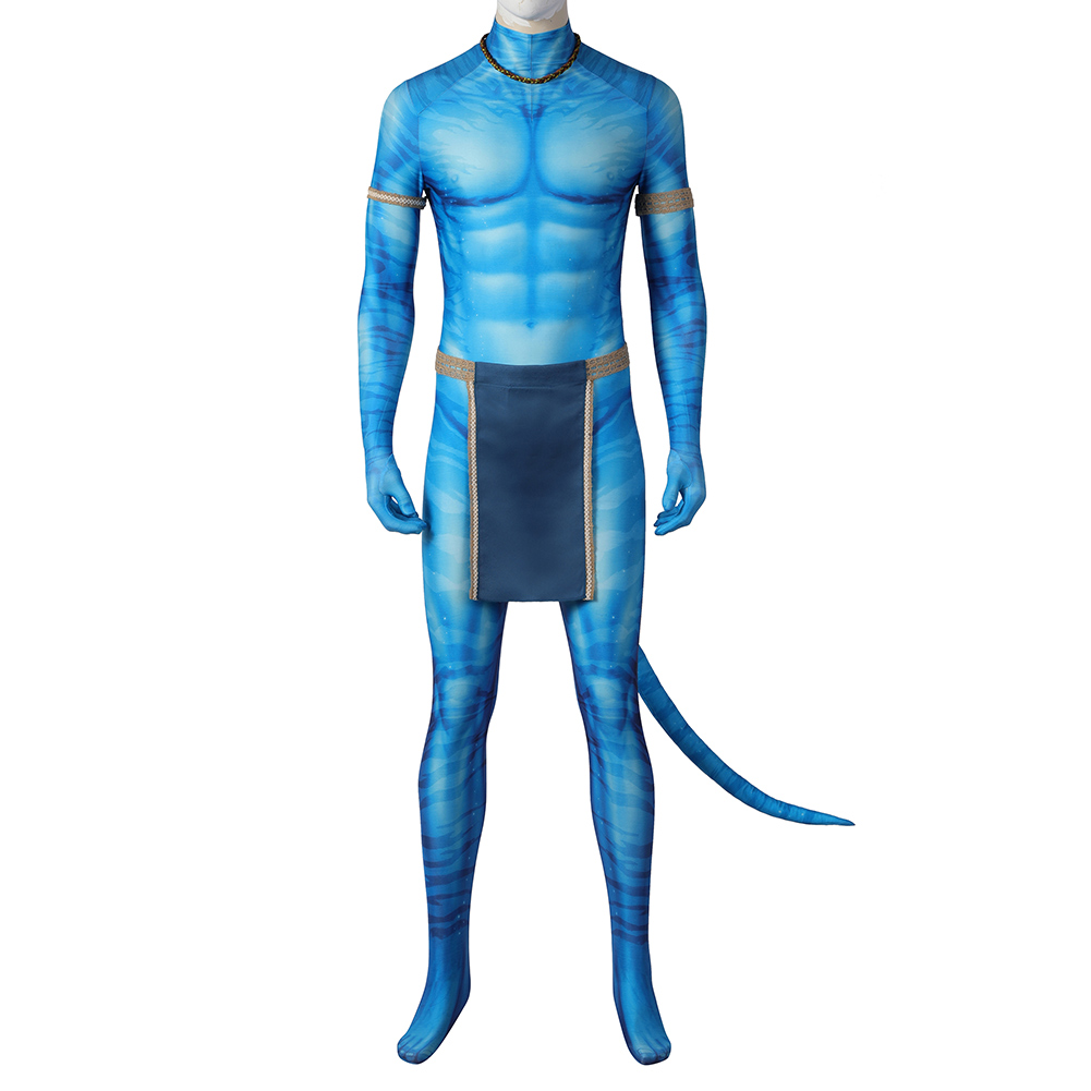 Movie Avatar：The Way of Water Jake Sully Cosplay Costume Jumpsuit Outfits Halloween Carnival Suit